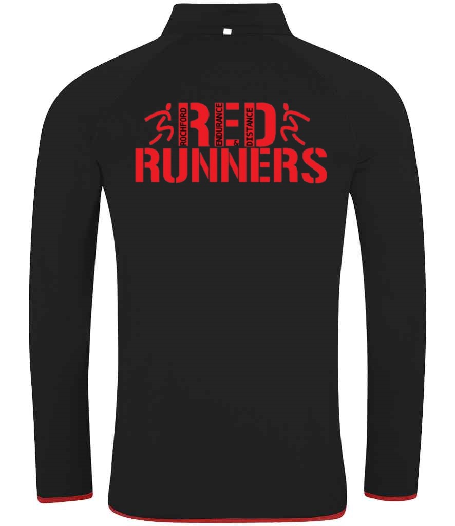 Reds Training Zip Neck Back