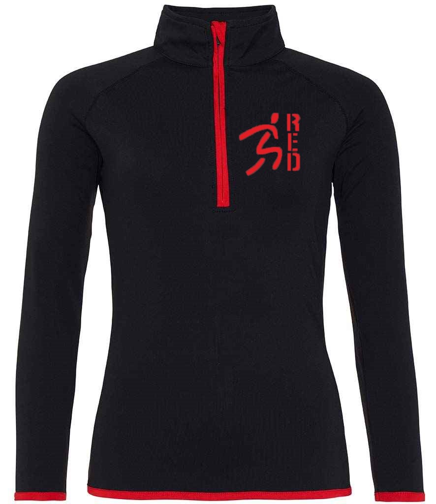 Reds Training Zip Neck Ladies